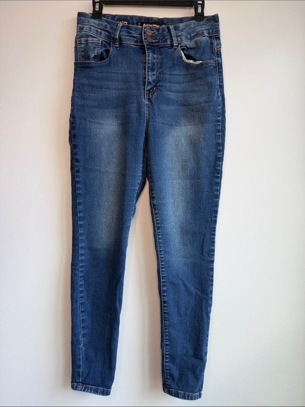 Dollhouse Curvy Collection Dark Blue Jeans